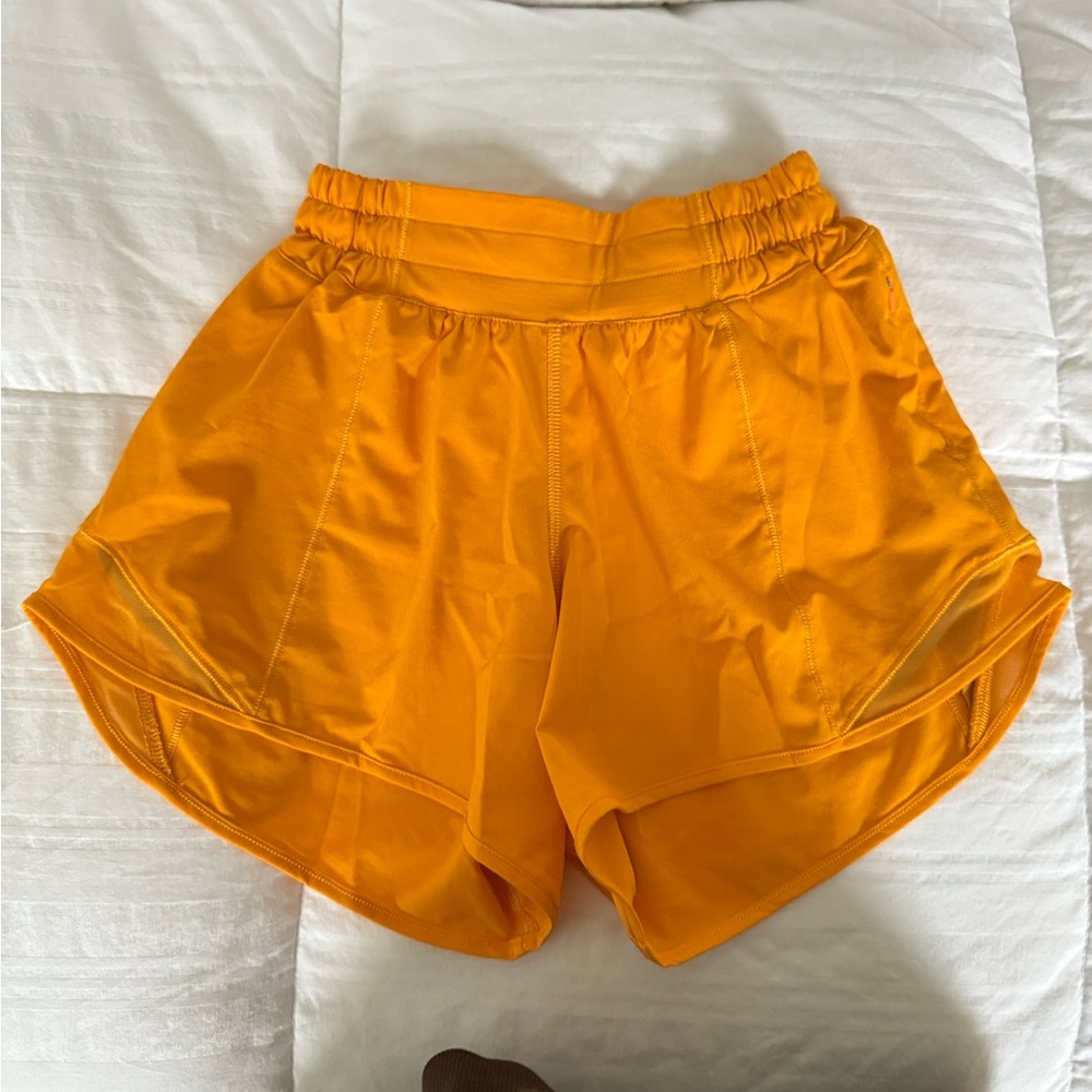 Women's Orange Lululemon Shorts - Tall